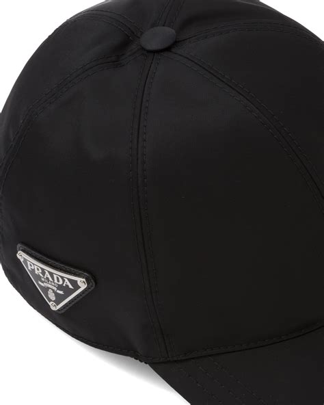 prada black with tags cappuccio baseball cap|Prada hats.